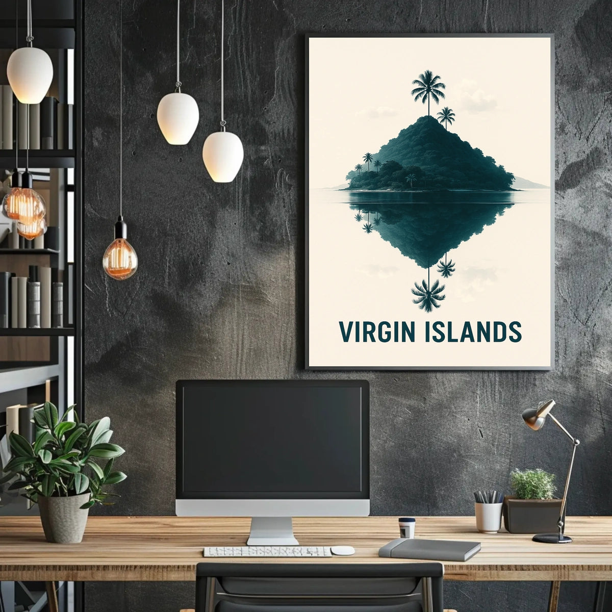 Tranquil Reflections Of The Virgin Poster