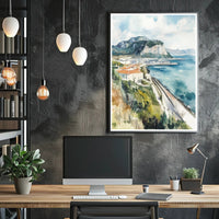Coastal Landscape Painting Poster PosterGoat