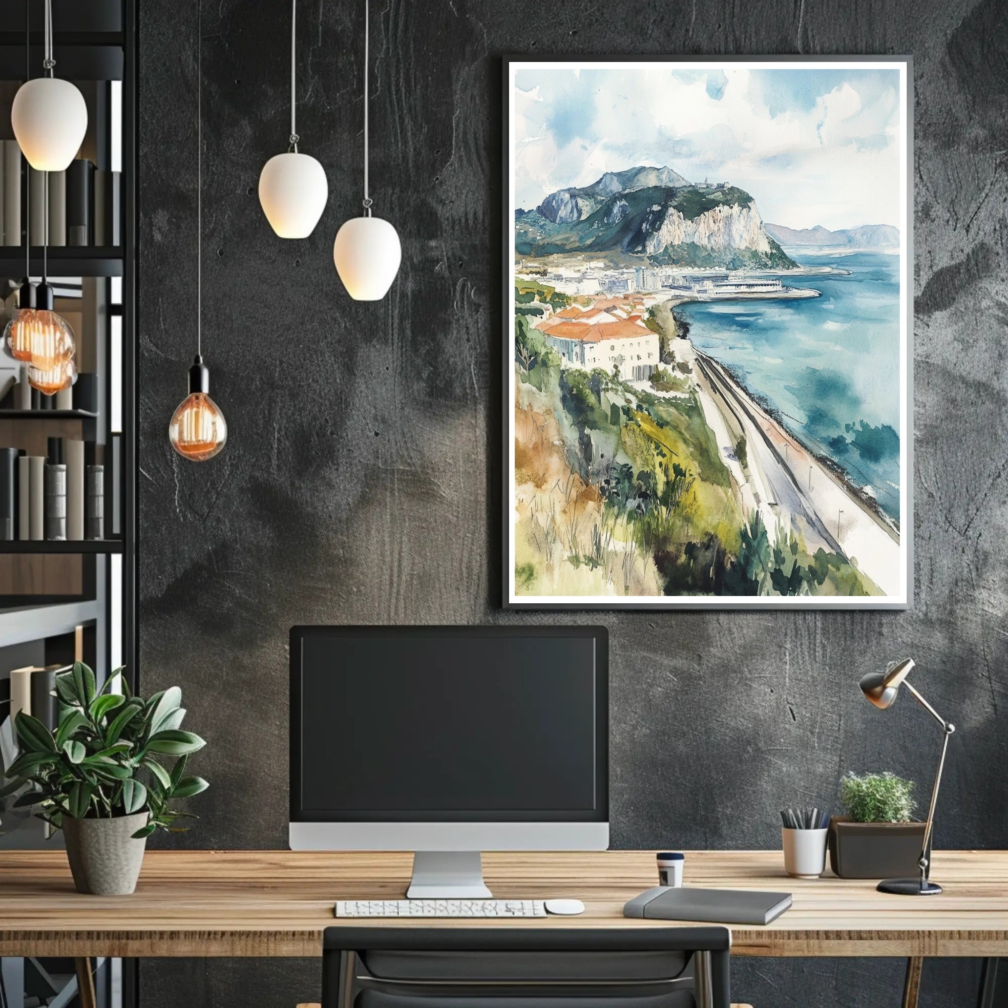 Coastal Landscape Painting Poster PosterGoat