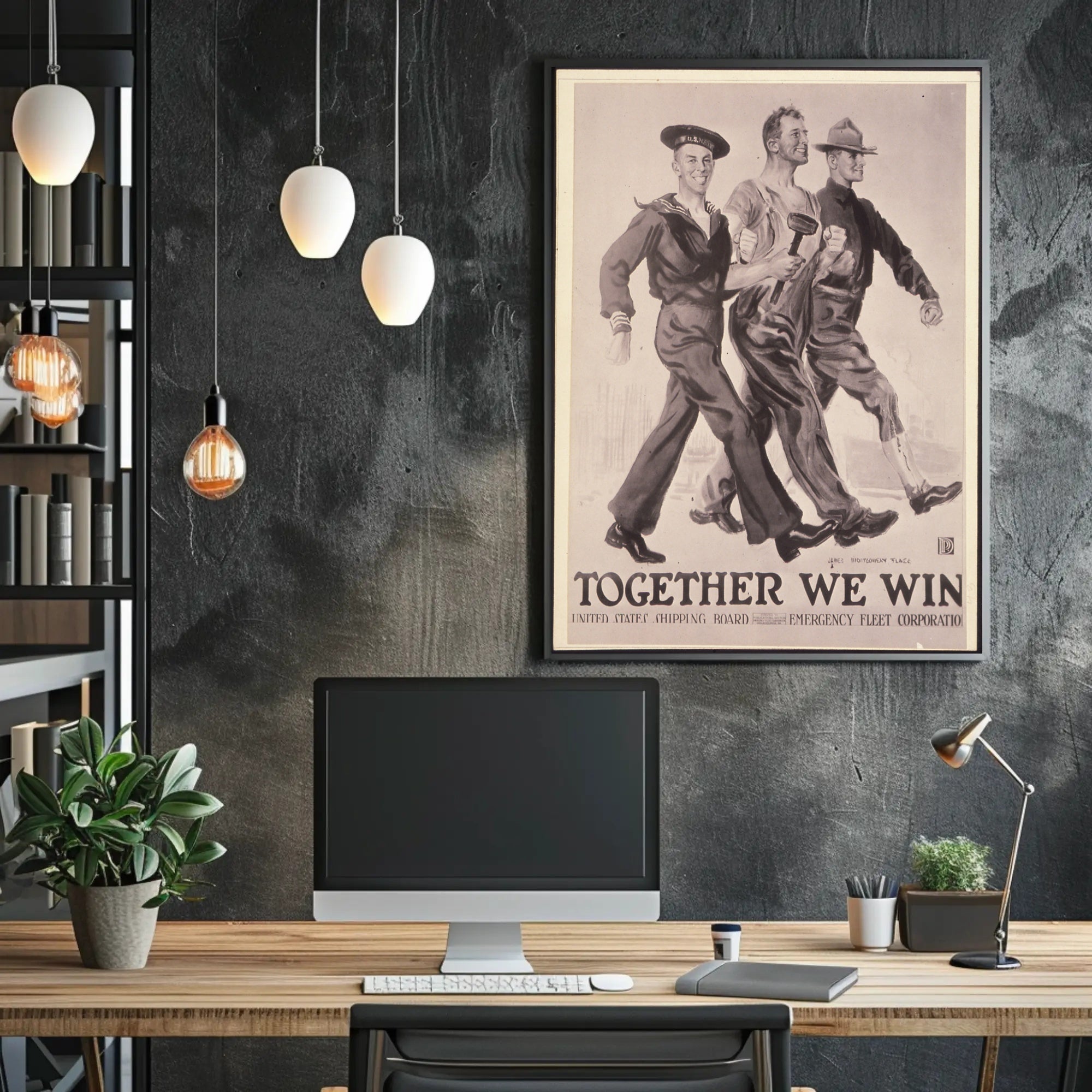 World War I Maritime Unity Propaganda Poster