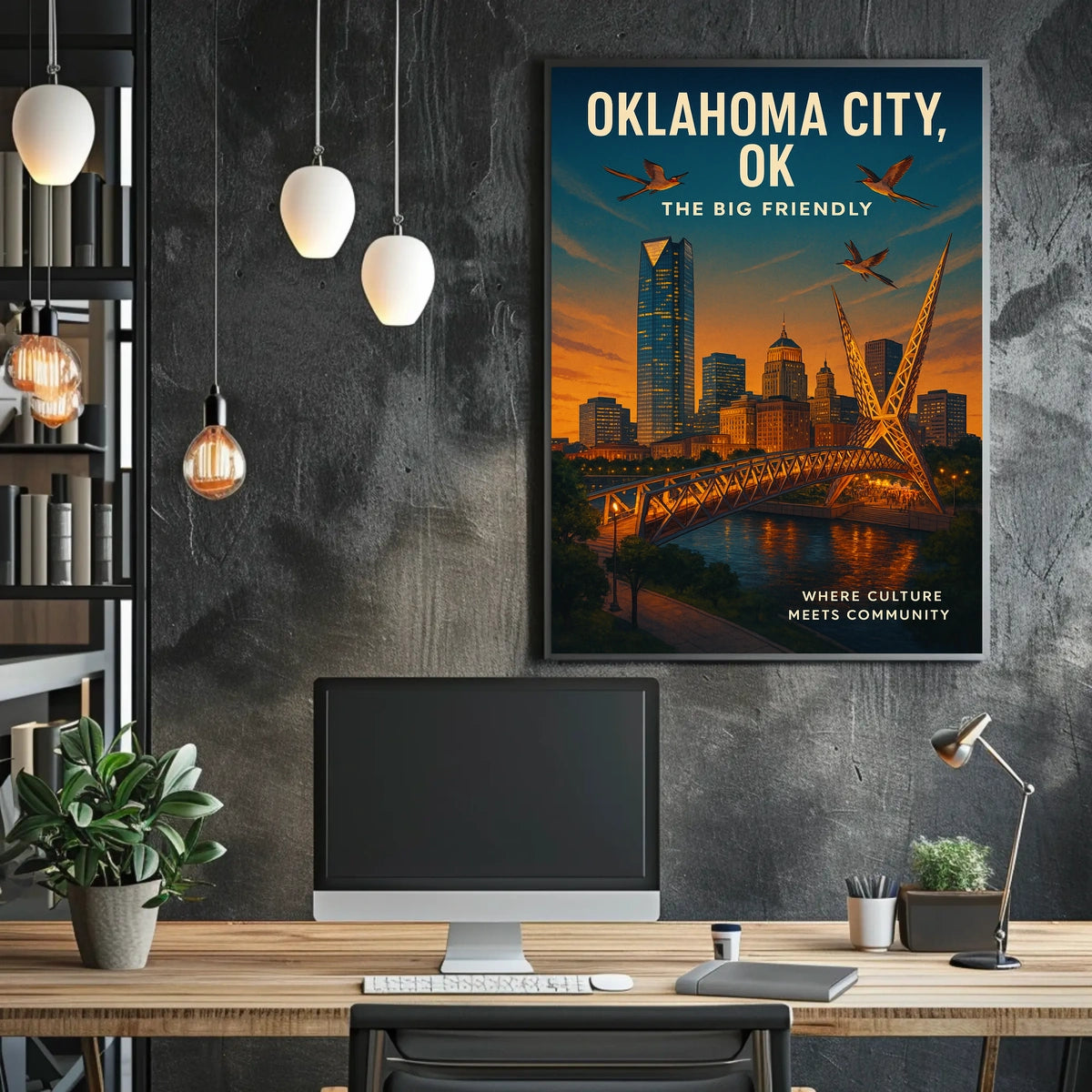 Oklahoma City The Big Friendly Poster