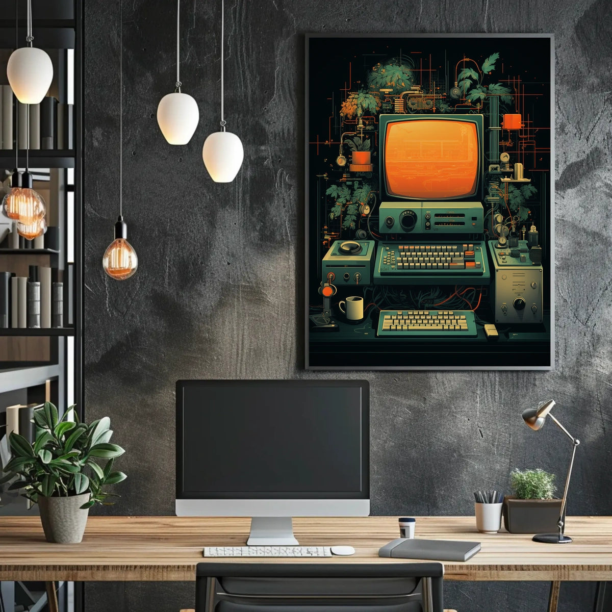 Retro Tech Fusion Poster