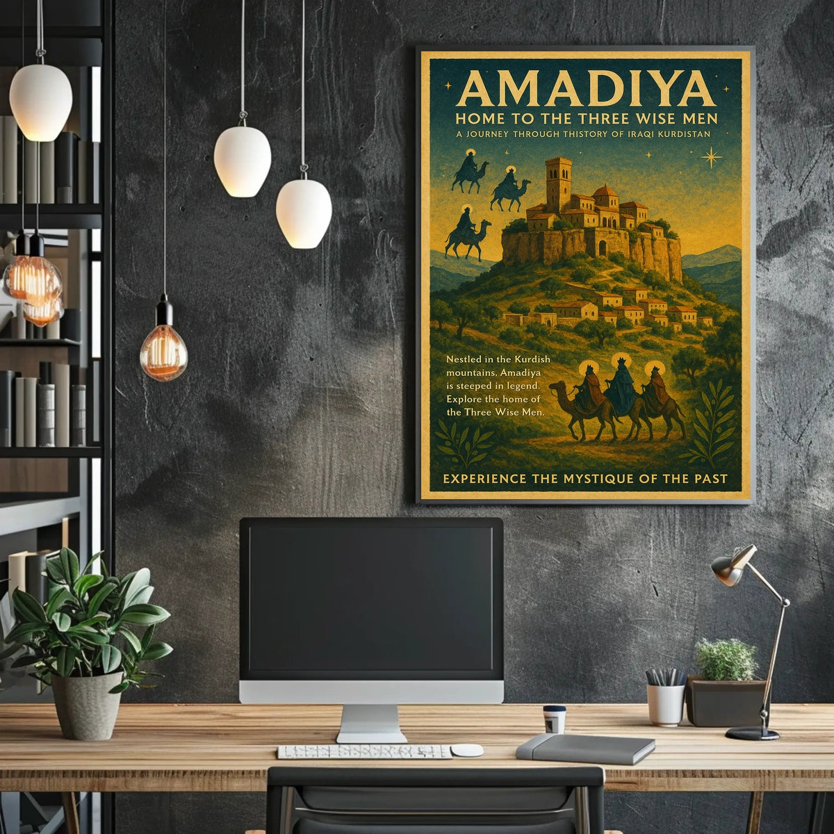 Amadiya Home to the Three Wise Men Poster