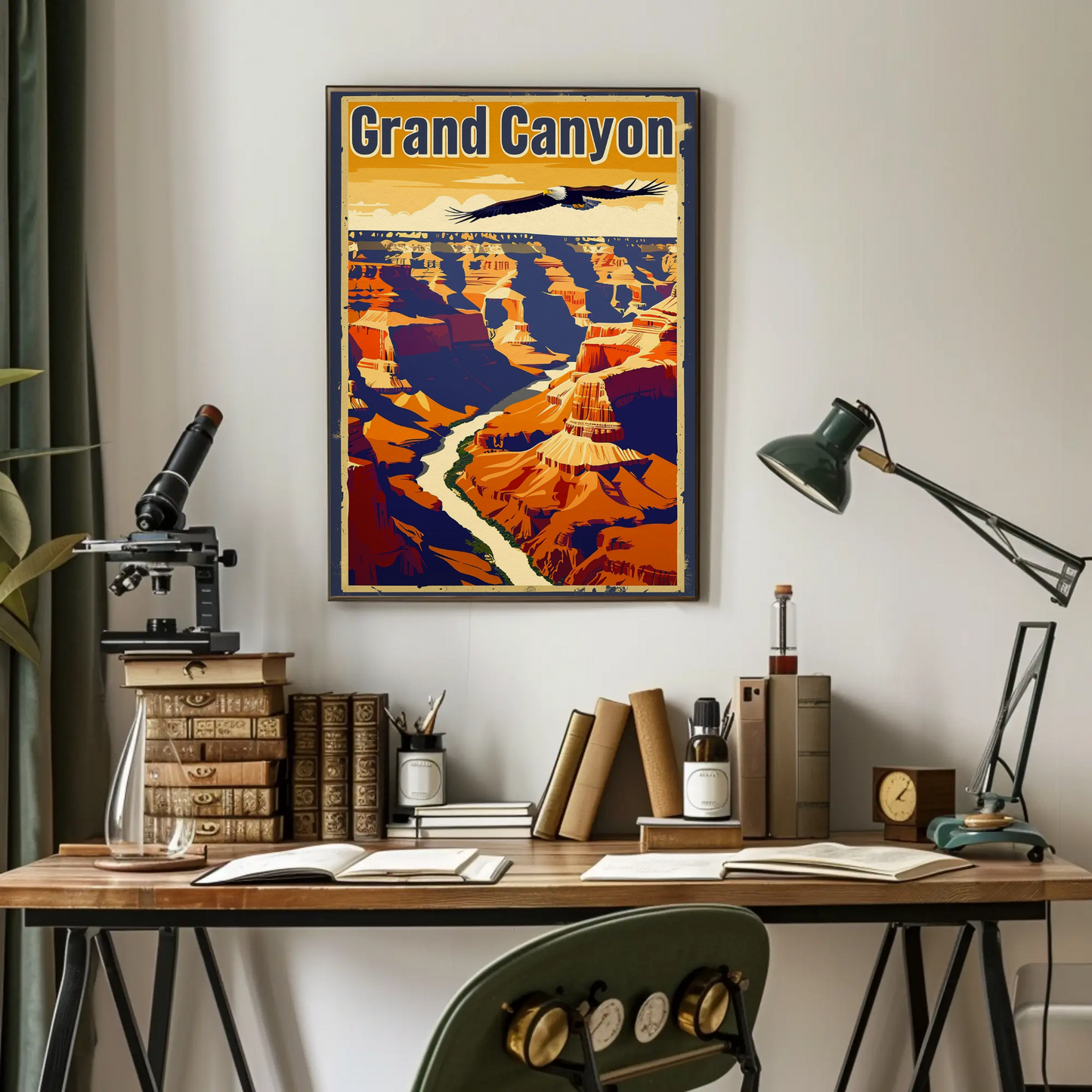 Grand Canyon Eagle Poster