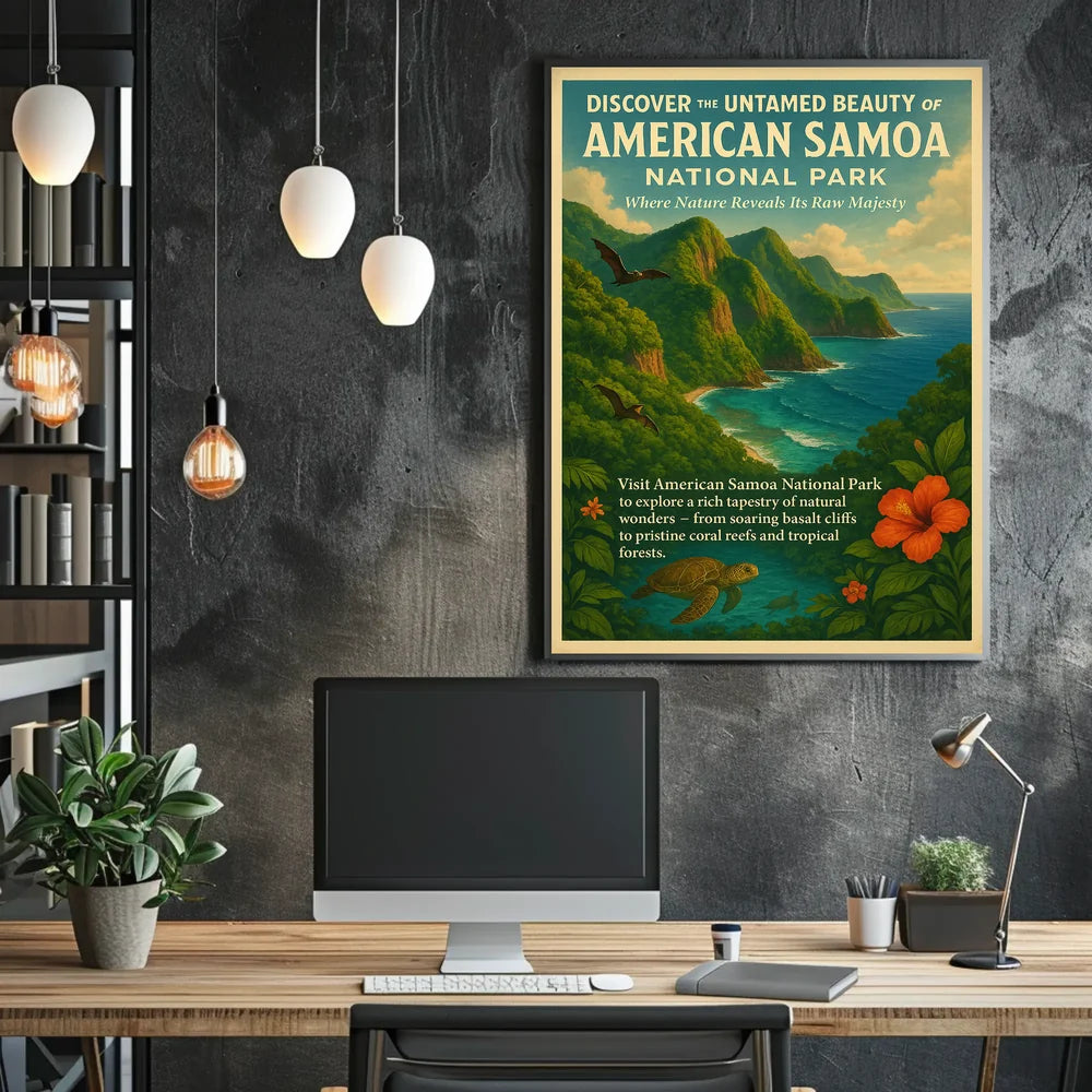 Discover Untamed Beauty American Samoa National Park Poster