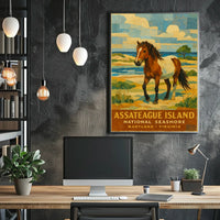Assateague Island Seashore Coastal Wanderlust Poster