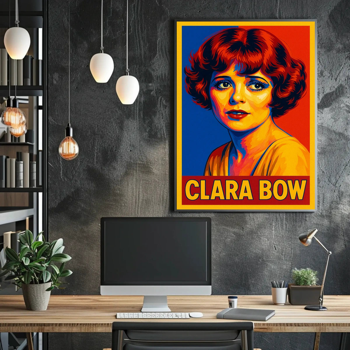 Clara Bow Pop Art Tribute Poster