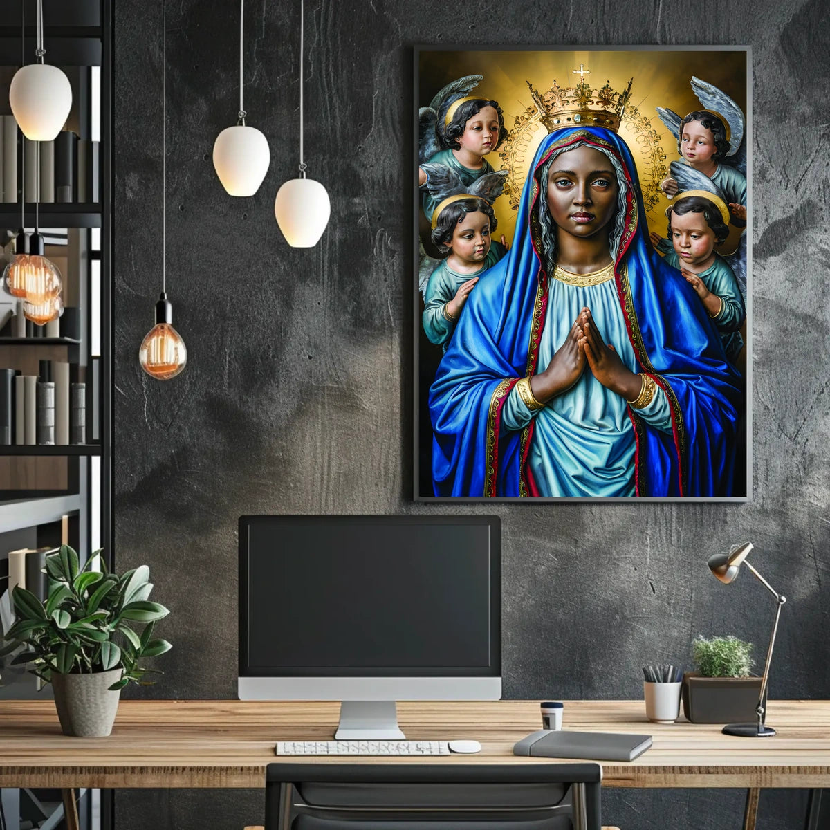 Madonna and Angels Poster