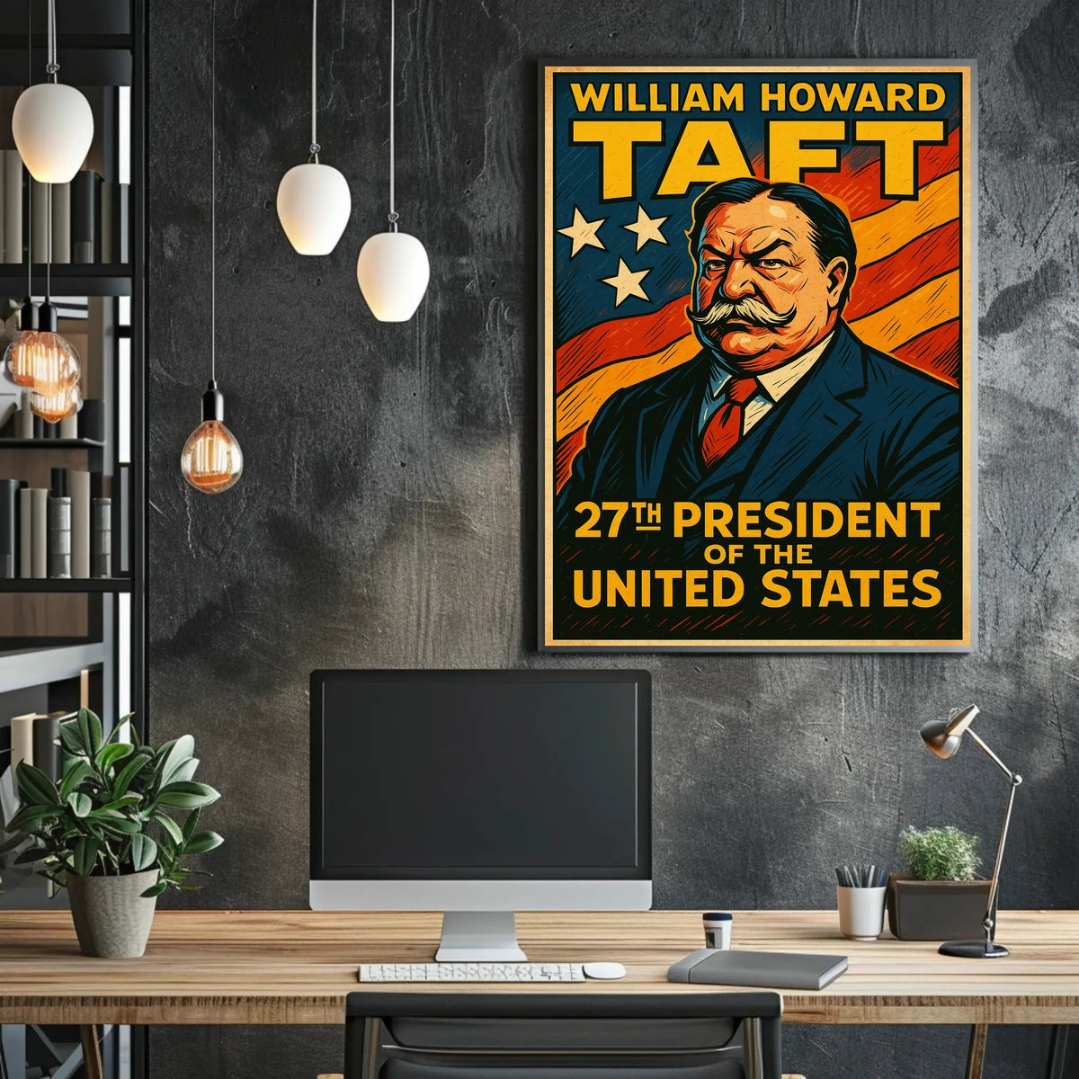 William Howard Taft 27th President Poster Vintage Wall Art
