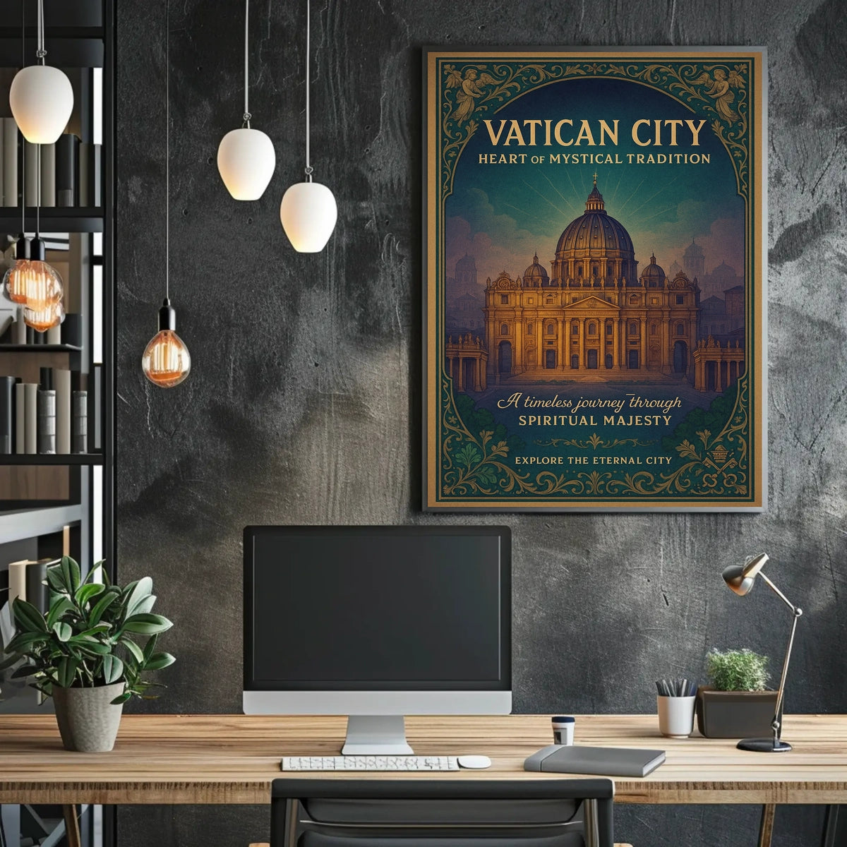 Spiritual Majesty Explore the Eternal City Poster