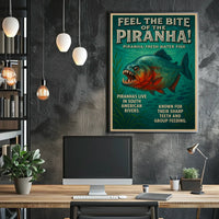 Feel the Bite of the Piranha Poster