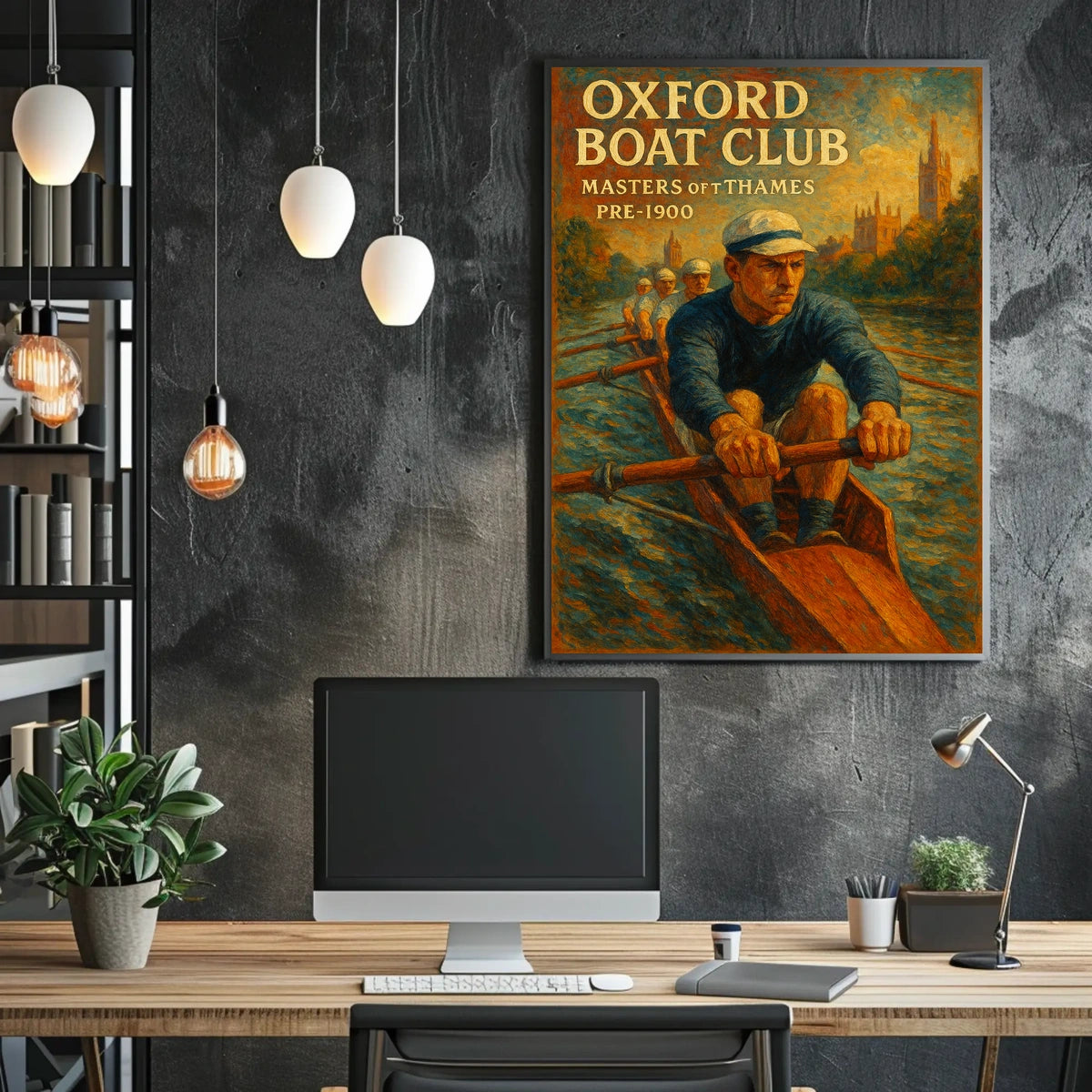 Oxford Boat Club Masters Of Thames Poster