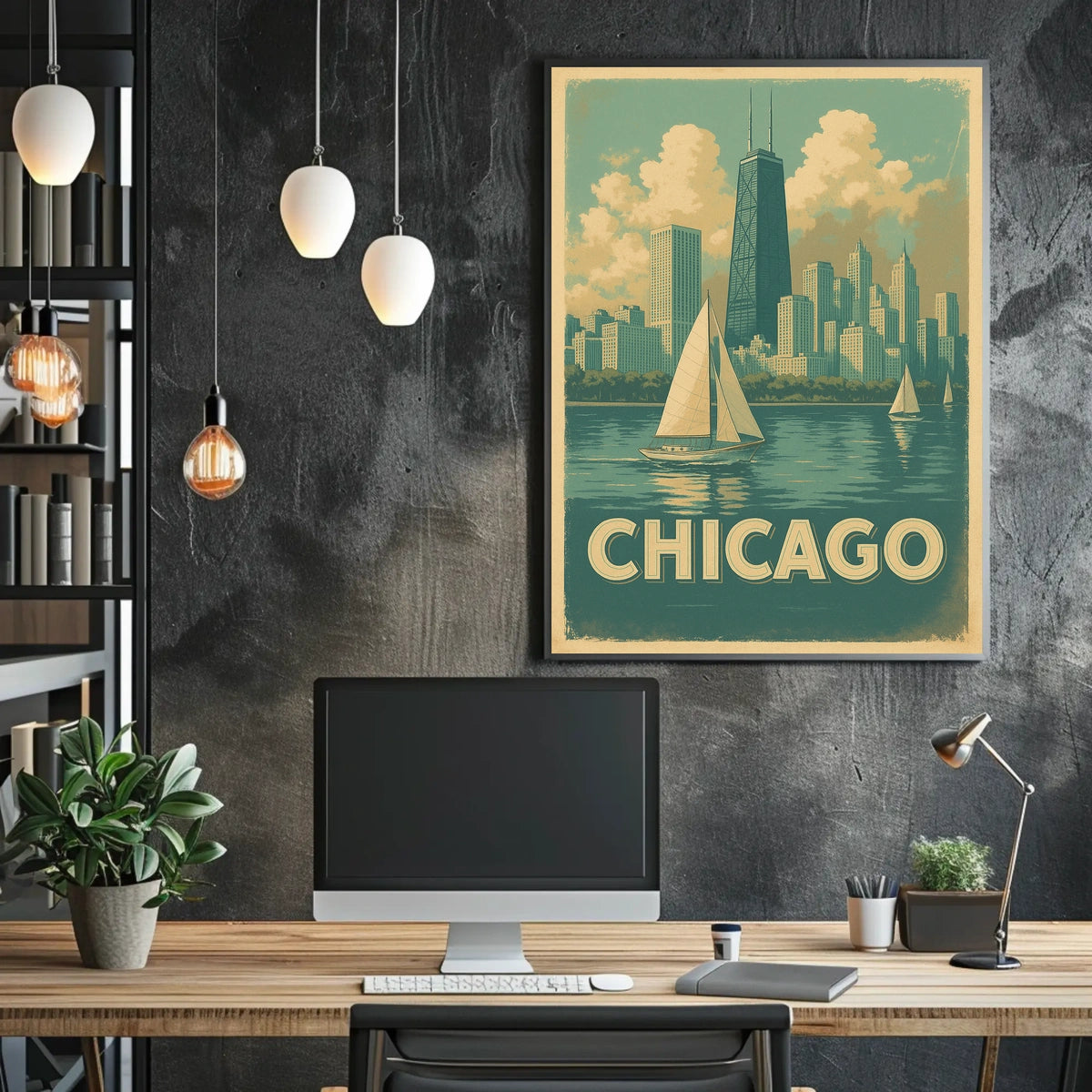 Chicago Skyline Poster