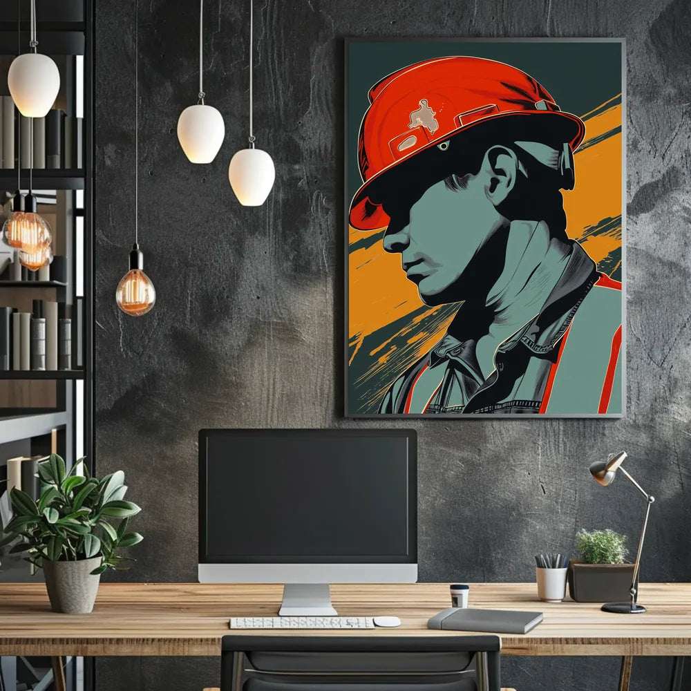 Vintage Cars and Architecture Art Poster