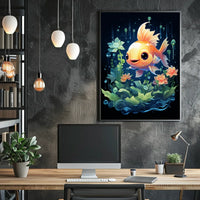 Enchanted Waters Underwater Goldfish Serenity Poster