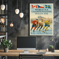 World Ice Championships Prague 1938 Poster
