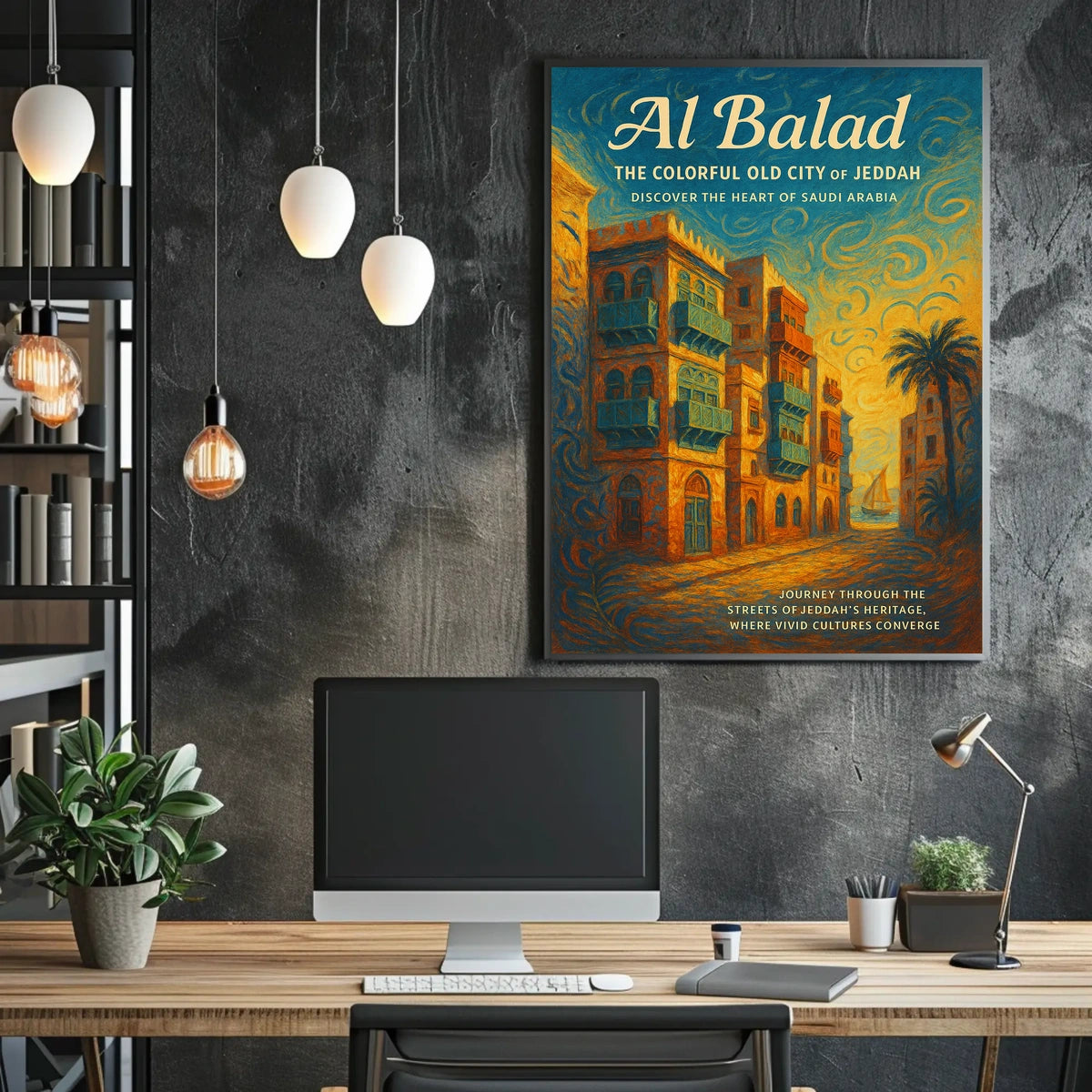 Al Balad The Colorful Old City Of Poster