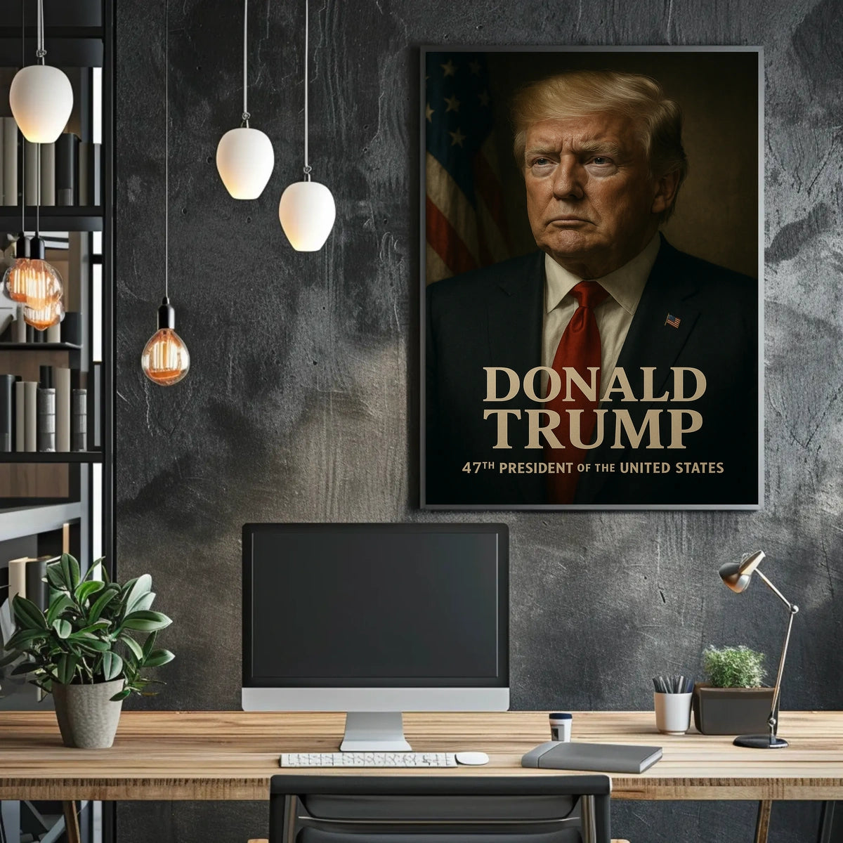 Donald Trump 47th President Poster Wall Art Decor Accent