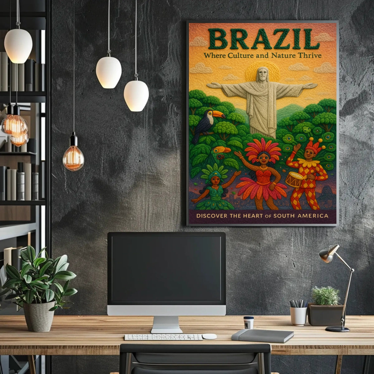 Discover the Heart of South America Poster