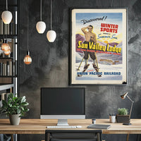 Winter Sports Adventure Sun Valley Travel Poster PosterGoat