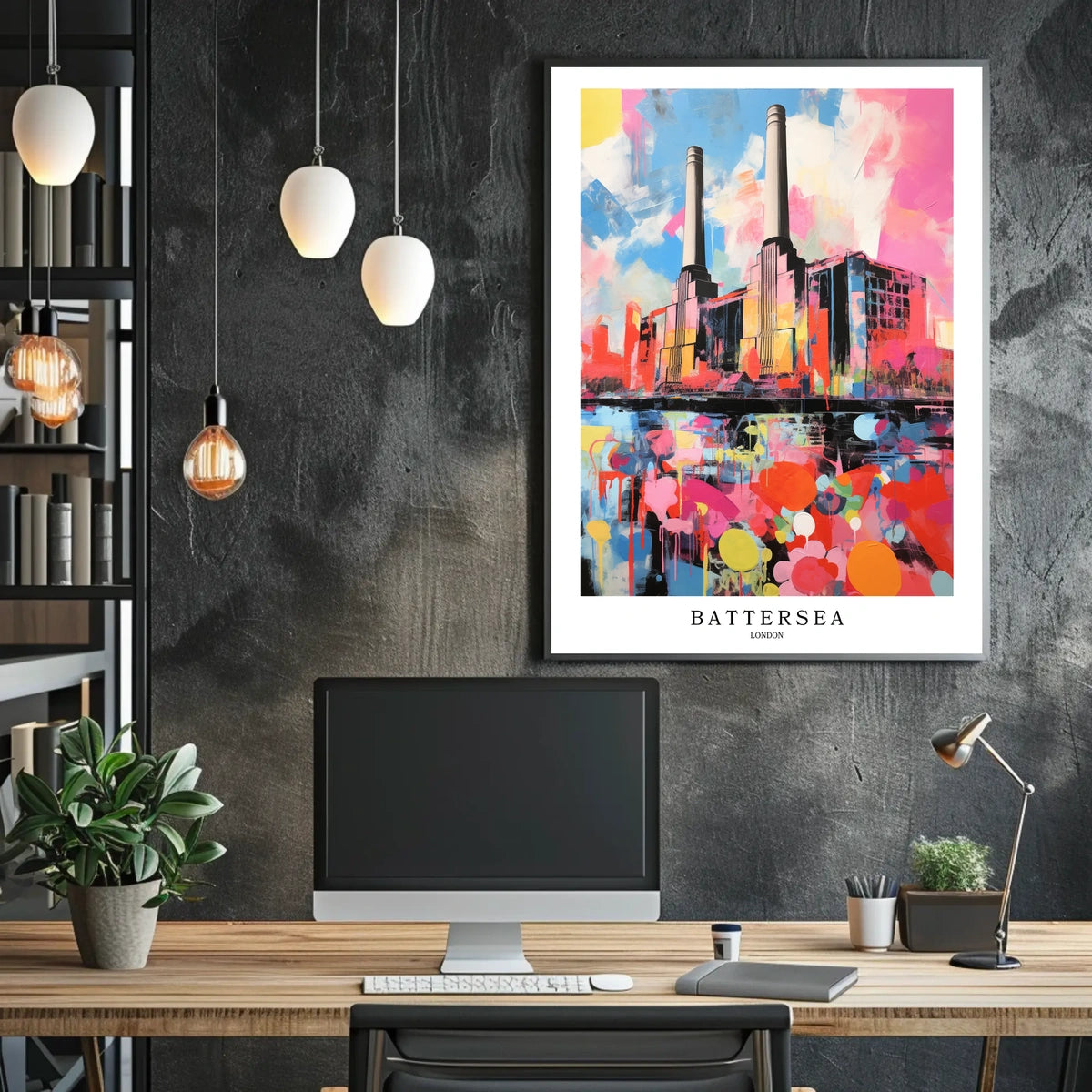 Battersea Power Station London Poster