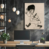 Caricature of a Historical Figure Poster PosterGoat