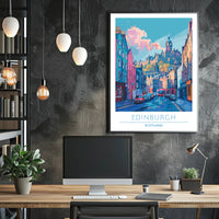 Edinburgh Cityscape Poster