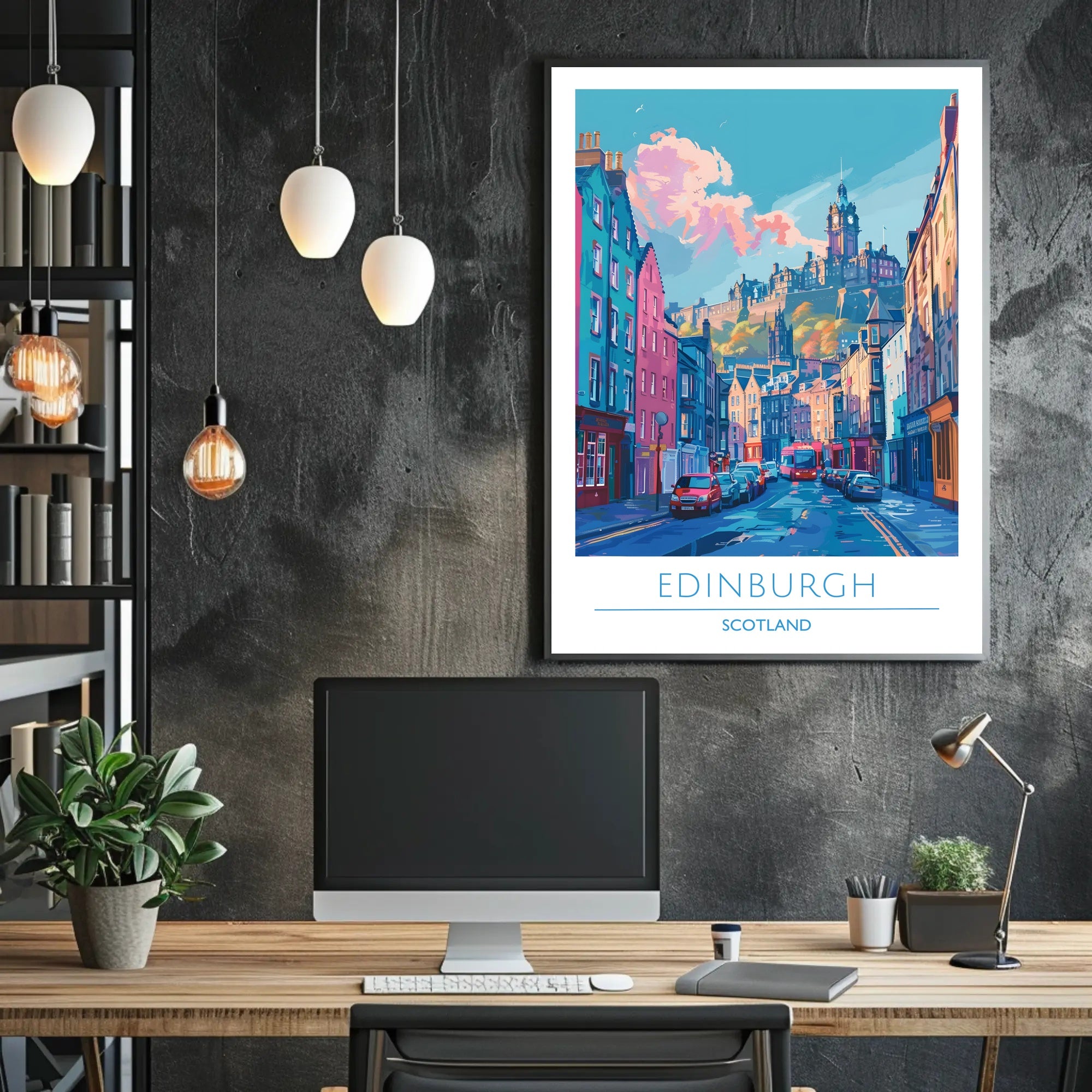 Edinburgh Cityscape Poster