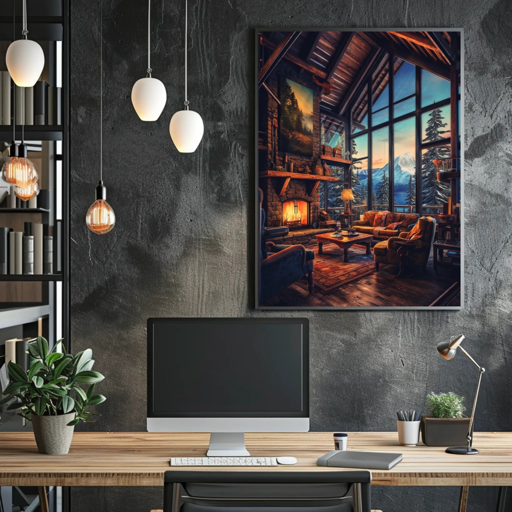 Cozy Mountain Retreat Poster