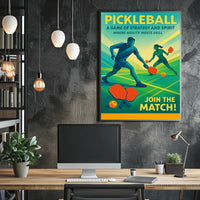 Pickleball A Game of Strategy and Spirit Poster