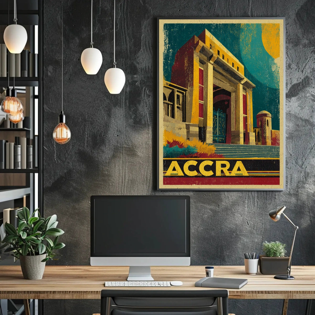 Accra Architectural Poster