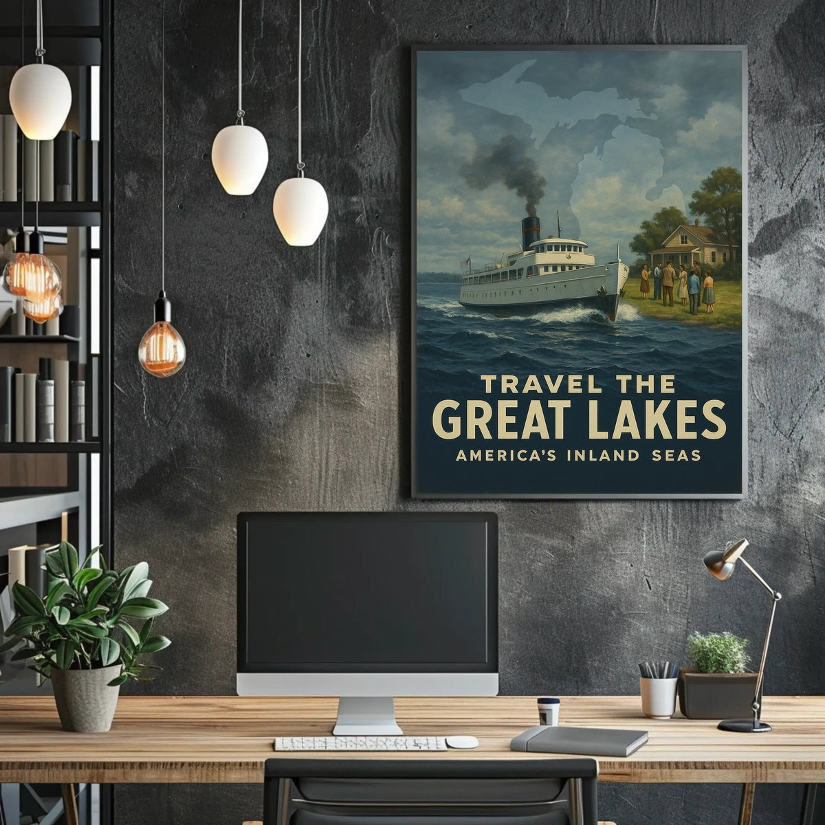 Travel the Great Lakes Poster