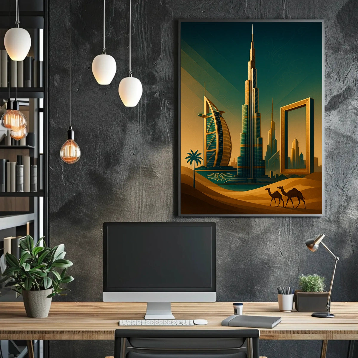 Dubai Skyline Architectural Marvels Poster
