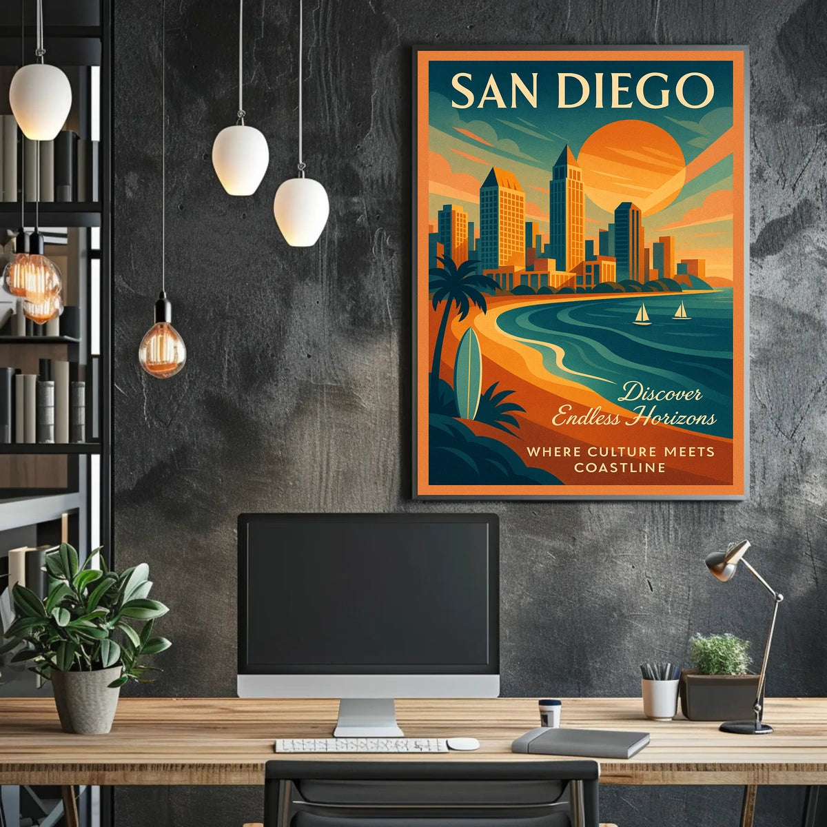 San Diego Discover Endless Horizons Poster