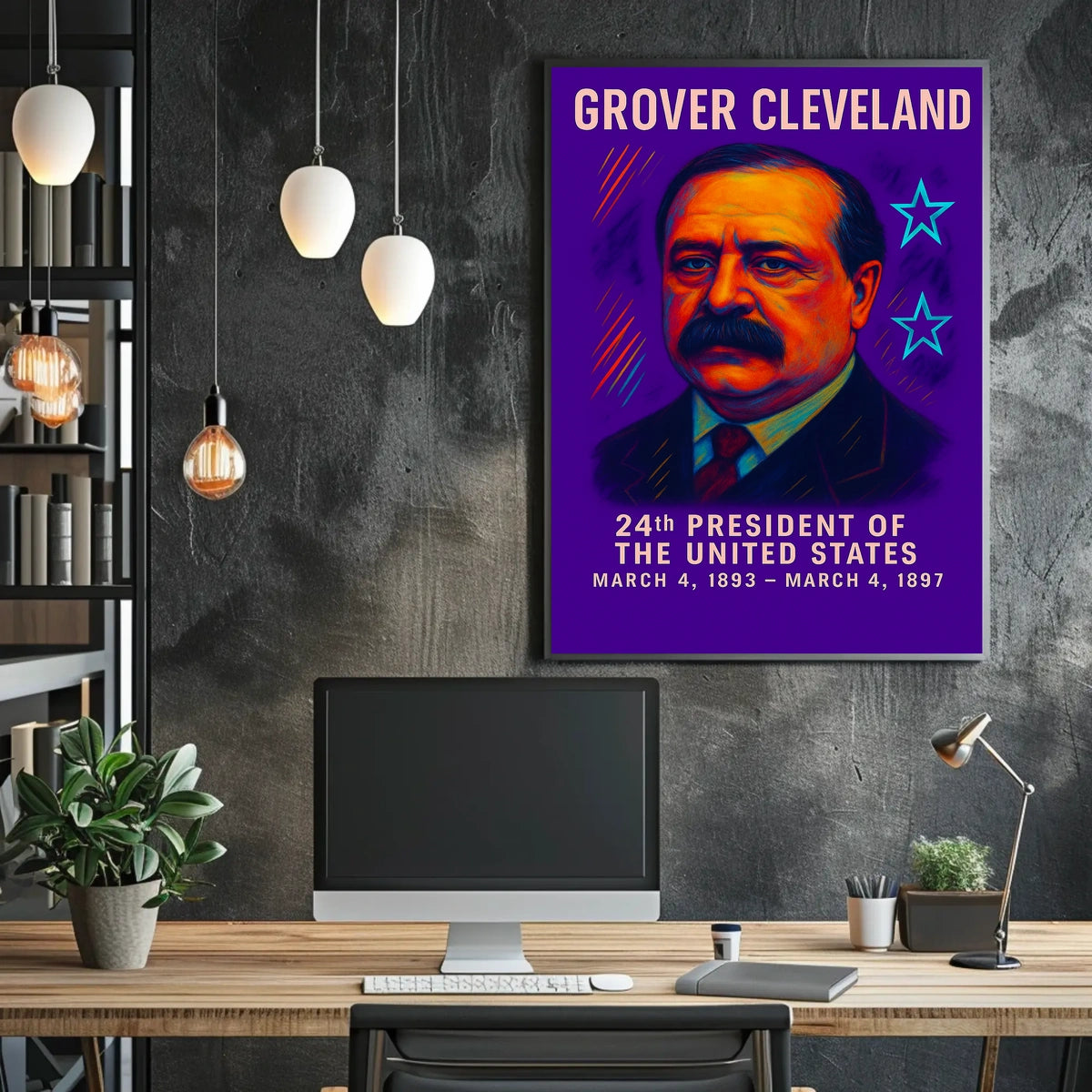 Grover Cleveland 24th President Poster