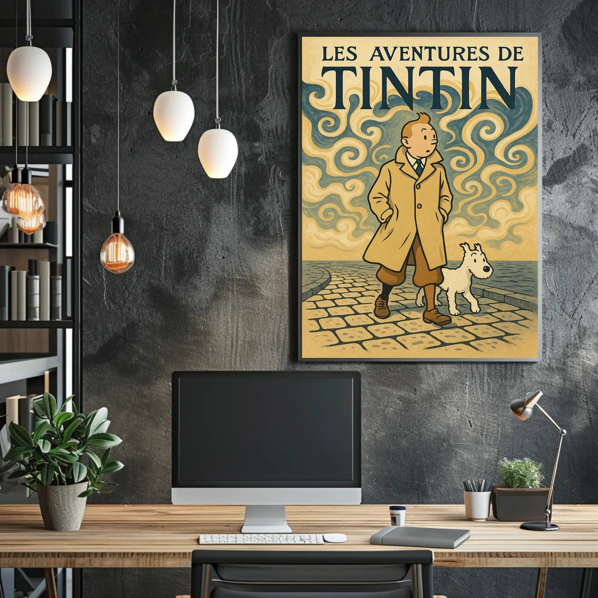 Les Aventures De Tintin Poster