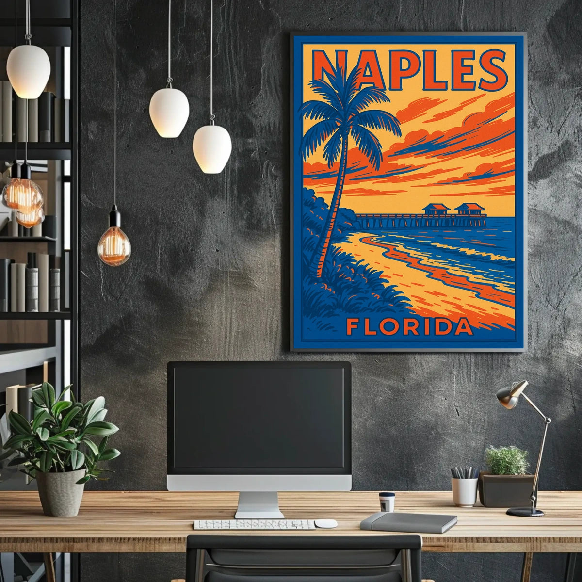 Naples Florida Coastal Escape Poster 18 By 24 Inches