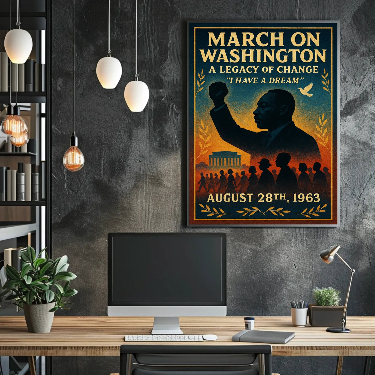 Historic March on Washington Commemorative Poster Art