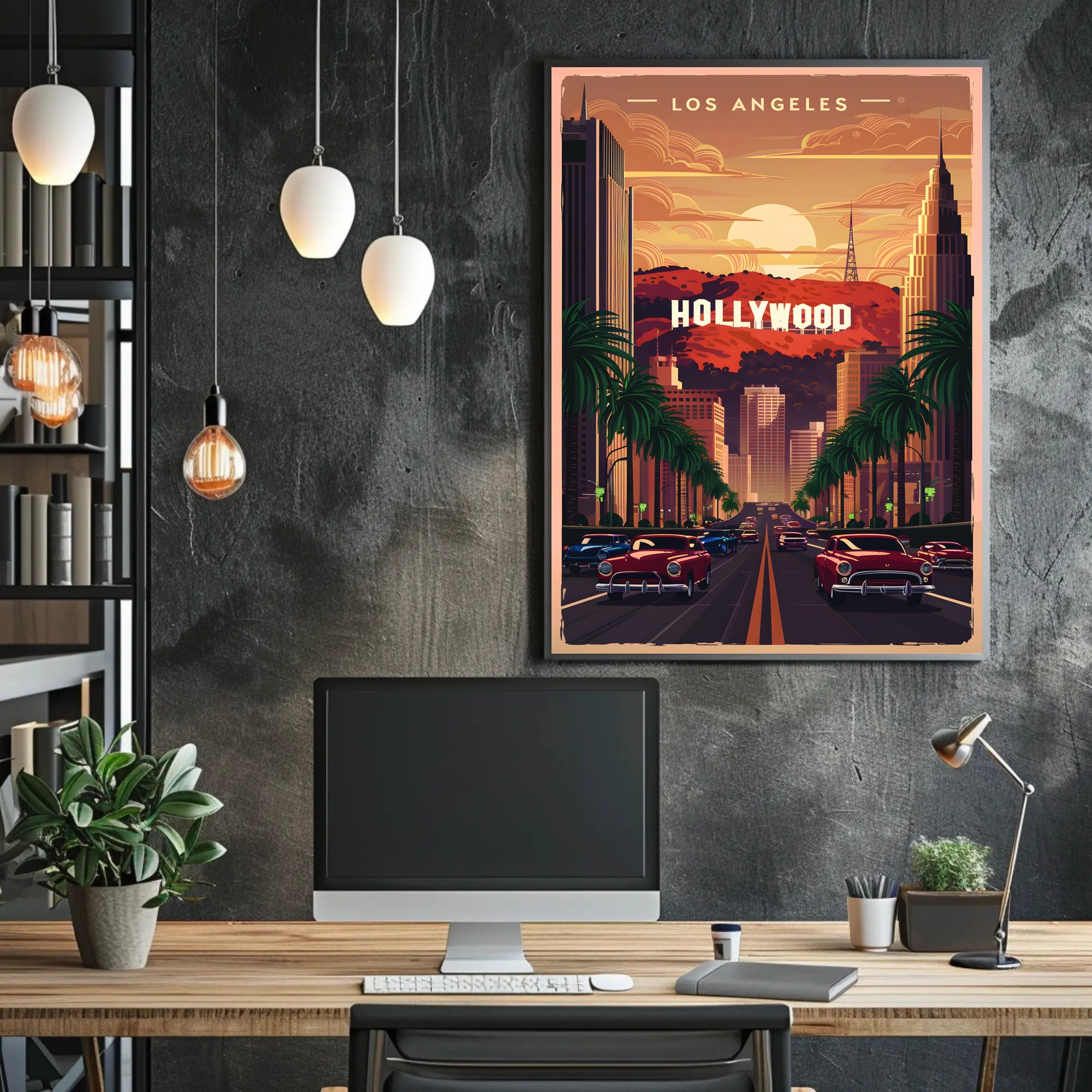 Retro Los Angeles Vibes Poster