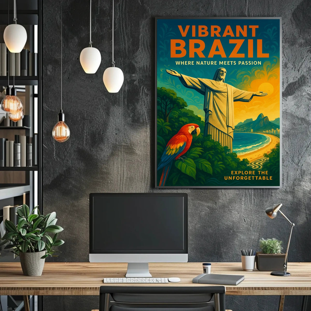 Vibrant Brazil Where Nature Meets Poster