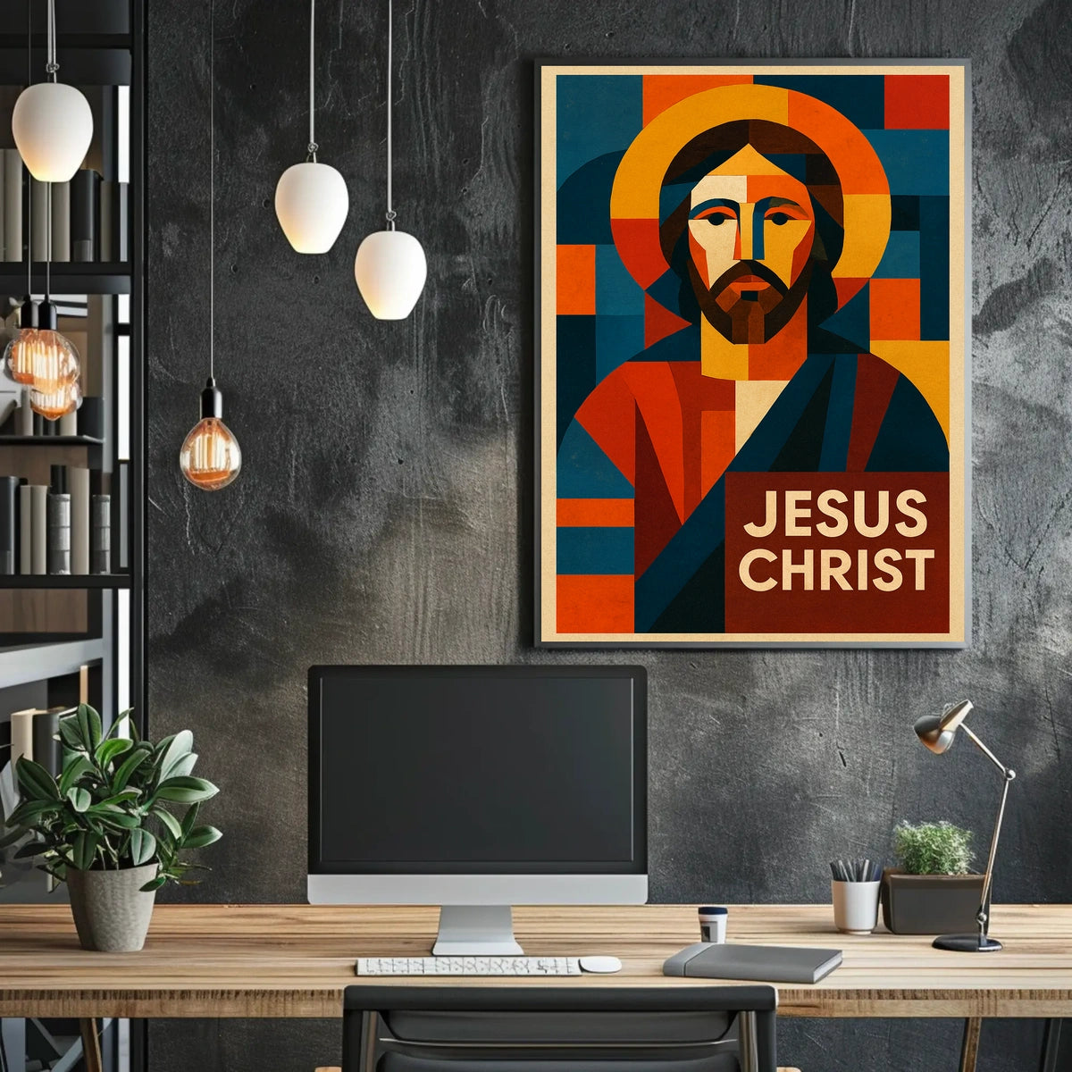 Jesus Christ Modern Icon Modern Poster