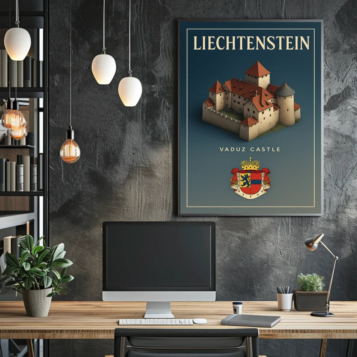 Liechtenstein Vaduz Castle Poster