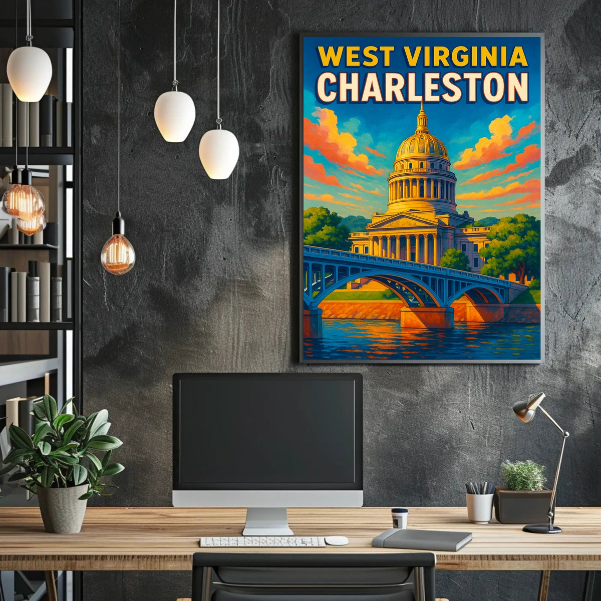 Charleston, West Virginia Poster