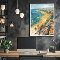 Coastal Cityscape Poster PosterGoat