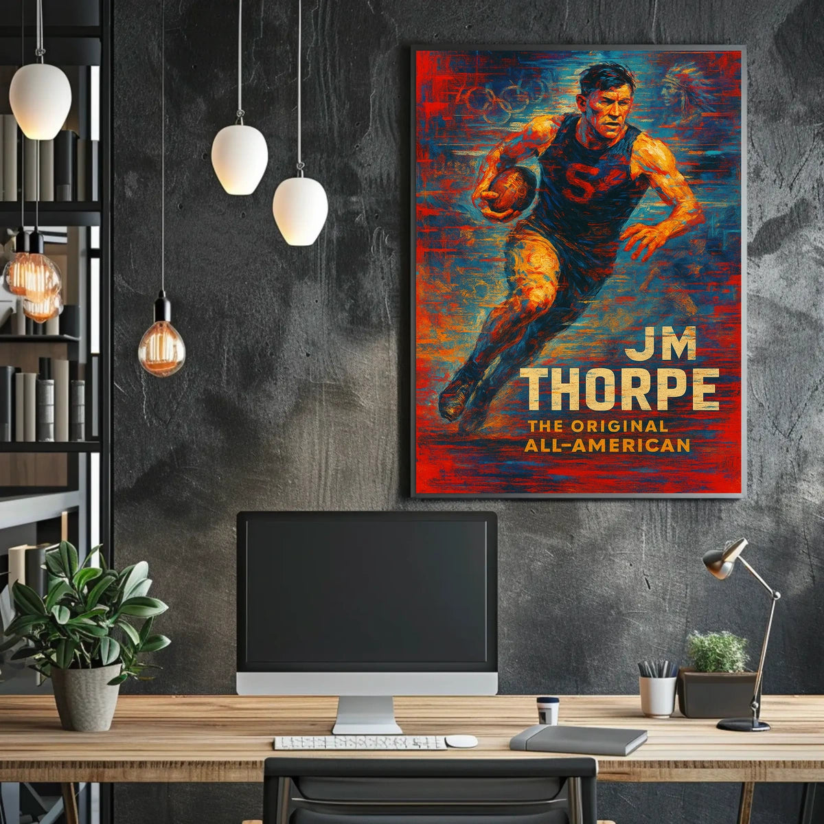 The Original All-American Jim Thorpe Poster
