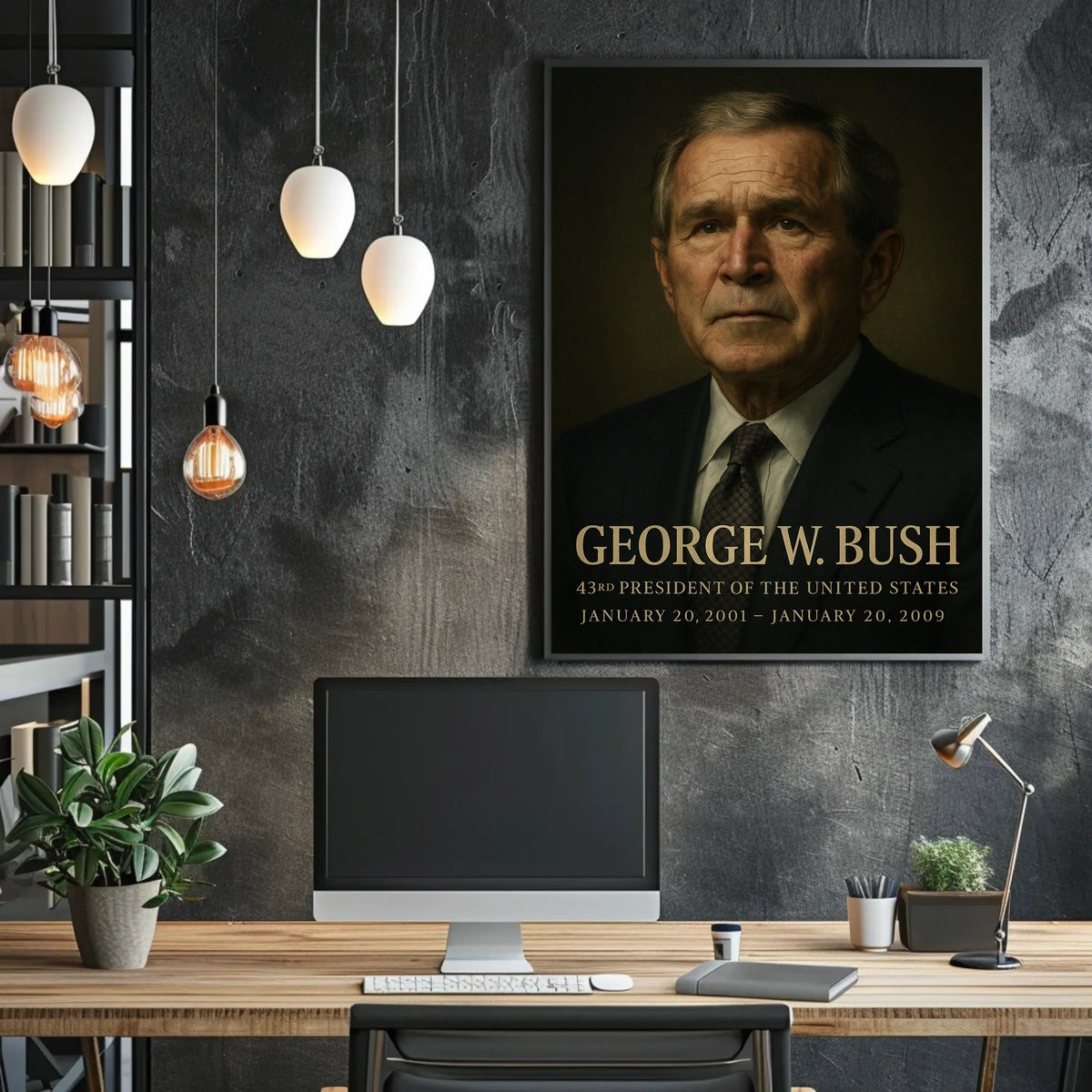 George W Bush 43Rd President Poster Wall Art 18x24