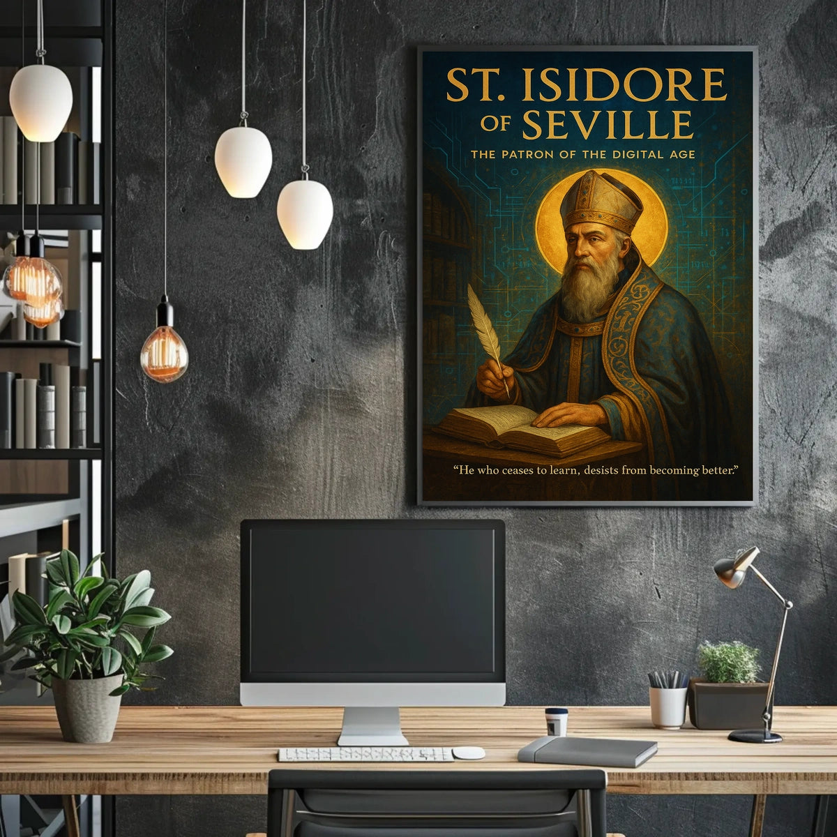 St. Isidore Of Seville Patron Of The Poster