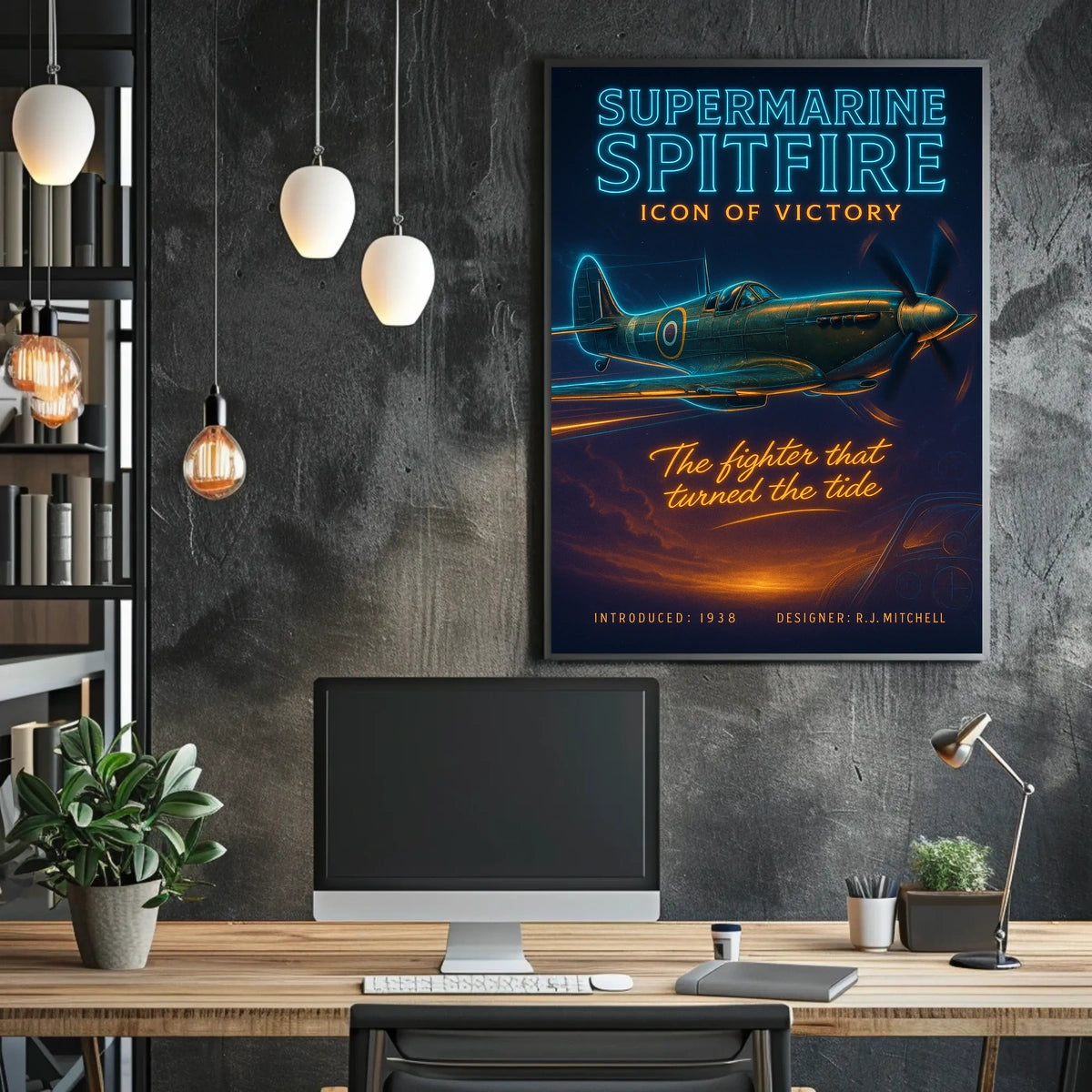 Supermarine Spitfire Icon of Victory Poster