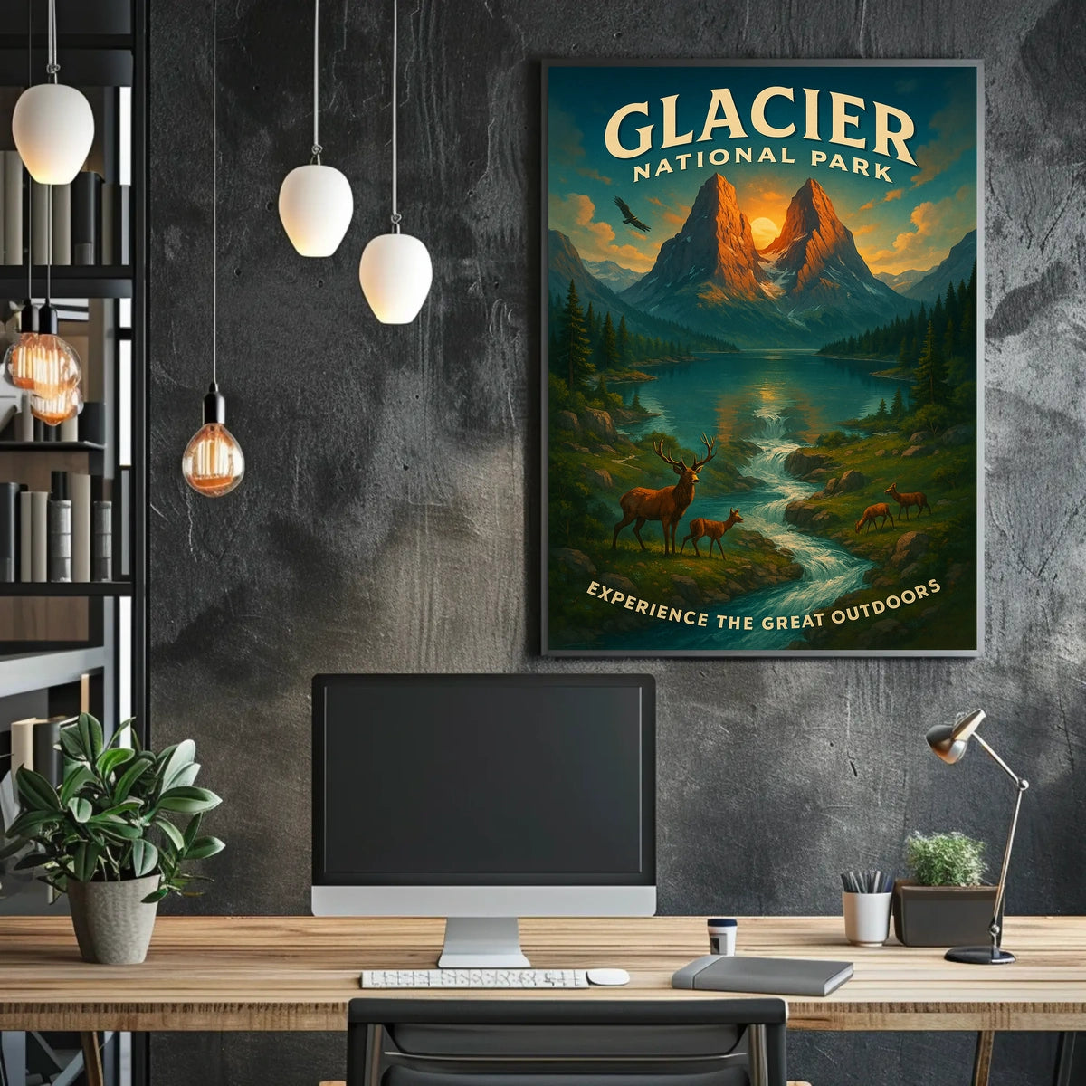 Glacier National Park Adventure Poster