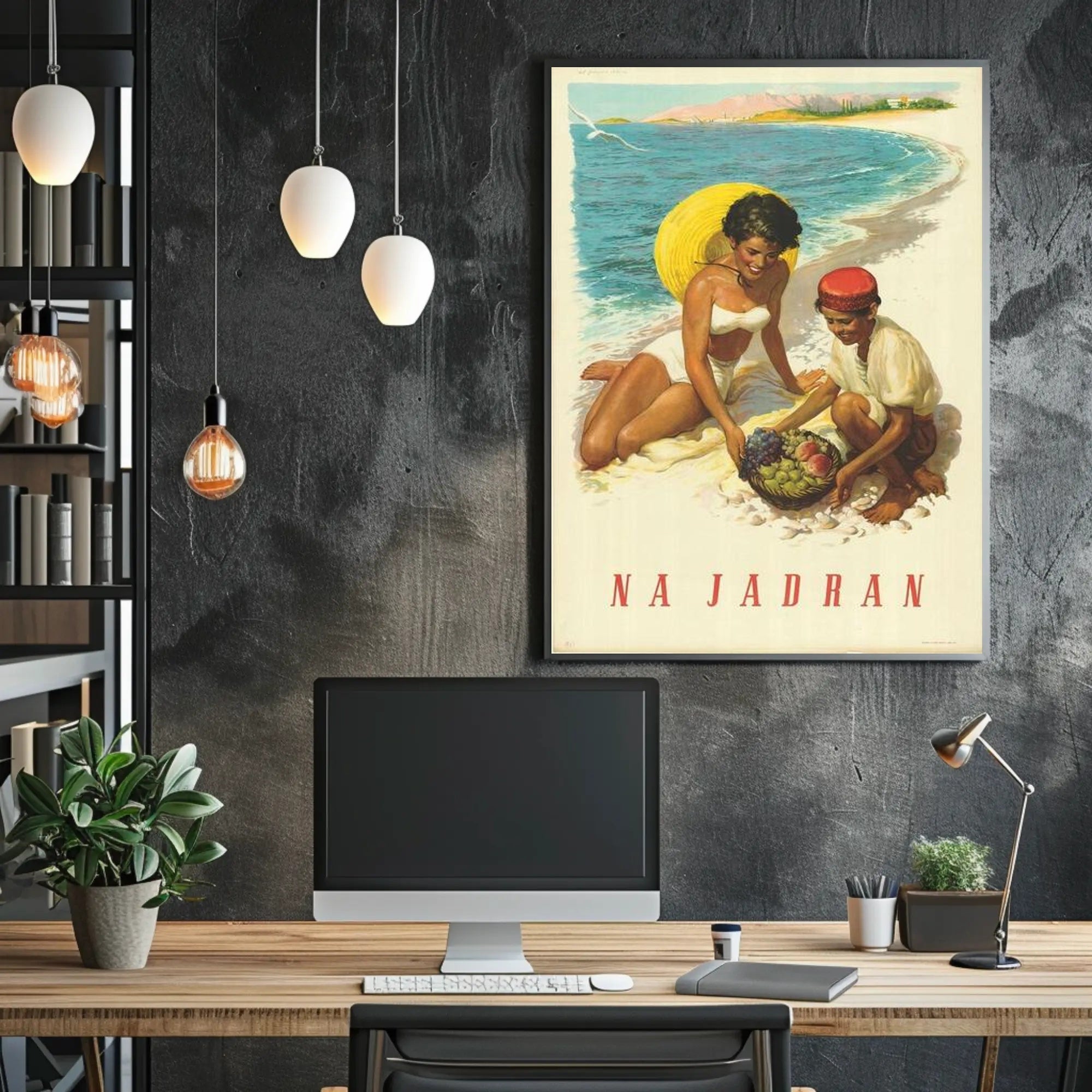 Seaside Bliss on the Adriatic Poster PosterGoat